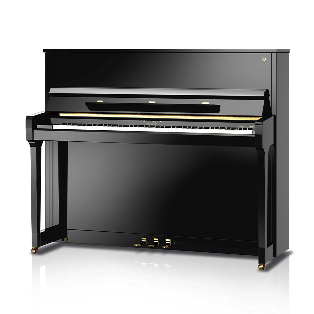 SCHIMMEL FRIDOLIN F 123 Tradition Parlak Siyah 123 CM Duvar Piyanosu